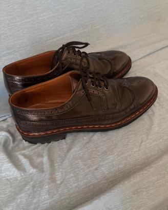 Scarpe chiuse marroni stile inglese