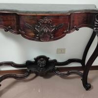 Consolle antica con piano in marmo – da restaurare