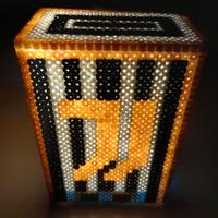 Lampada Juventus con tubetti in plastica