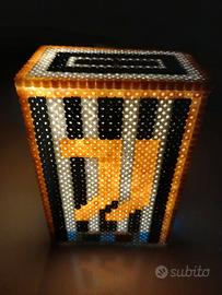 Lampada Juventus con tubetti in plastica