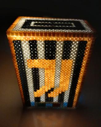 Lampada JUVENTUS con tubetti in plastica pyssla