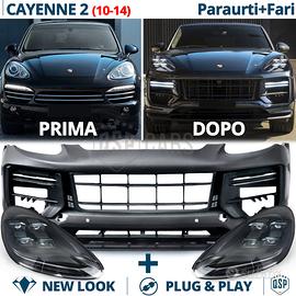 Kit PARAURTI + FARI LED per Porsche Cayenne 2