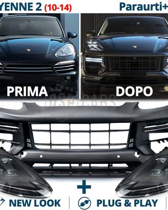 Kit PARAURTI + FARI LED per Porsche Cayenne 2