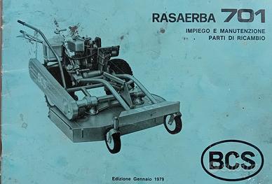 BCS libretto impiego e manutenzione rasaerba 701