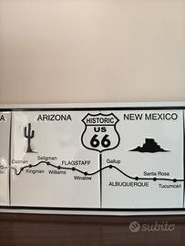 Targa in Metallo Route 66