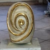 Urna Artistica in Legno “Spirale Oro” – Demi Art