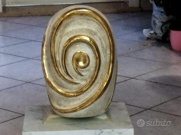 Urna Artistica in Legno “Spirale Oro” – Demi Art