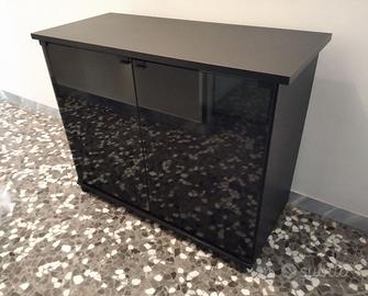 Mobile con ante in vetro porta Hi-Fi TV