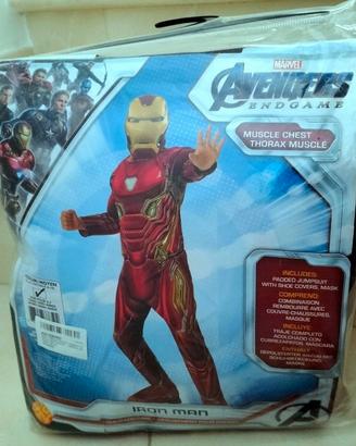 IRON MAN MARVEL COSTUME BIMBO altezza 134 cm
