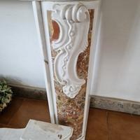 camino copia 700 marmi policromi su base carrara