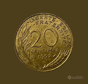 20 centesimi francesi 1992 - coniatura limitata