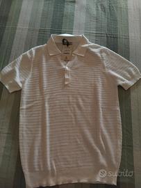 Maglioncino Polo Mezza Manica Bianco