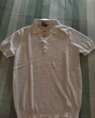 Maglioncino Polo Mezza Manica Bianco