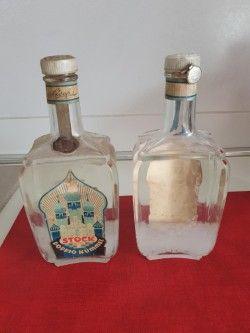 2 bottiglie da collezione Doppio Kummel