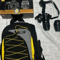 Macchina fotografica nikon d40 completa