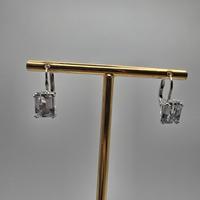 Orecchini Oro Bianco 18 Kt con Acquamarina