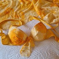 Set mare 3 pezzi coordinati in giallo/arancio 