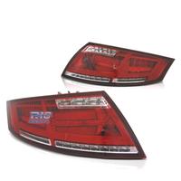FANALI AUDI TT 06-14 LIGHT BAR ROSSO CROMATO DINAM