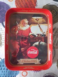 Vassoio natalizio vintage 1991 - coca cola