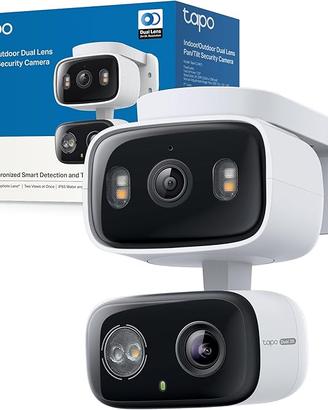 Tapo C246D Telecamera WiFi Esterno Doppio Obbietti