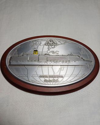 Targa ovale "Costa Crociere" - COSTA DELIZIOSA.
