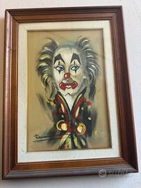 Quadro mussolini pagliaccio