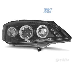 FARI PER OPEL ASTRA G 97-04 ANGEL EYES LED FONDO N
