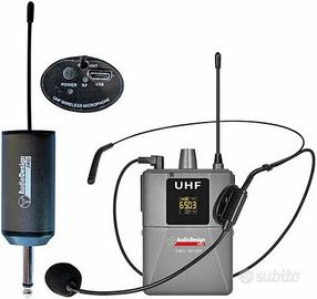 Radio microfono archetto con ricevitore batteria