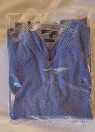 Maglione Tommy Hilfiger Scollo V-Cotone e Cashmere