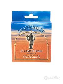 Dhanvantari Incenso in Coni Vaniglia 12 Conetti