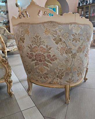 divano e poltrone stile barocco veneziano 
