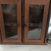 mobiletto porta chiavi in legno vintage 