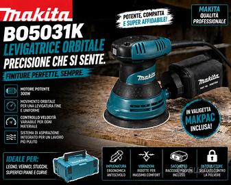 MAKITA LEVIGATRICE ORBITALE BO5031K