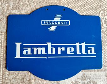 Targa smaltata Lambretta