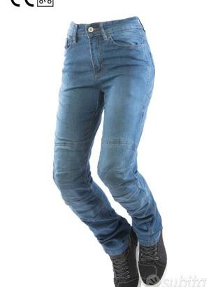 PANTALONE JEANS MOTO J244 DONNA KEVLAR PROTEZIONI