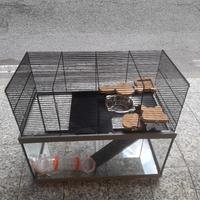 gabbia per gerbilli o criceti ecc.