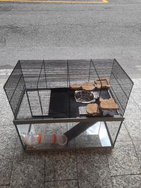 gabbia per gerbilli o criceti ecc.