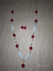 collana e orecchini in agata