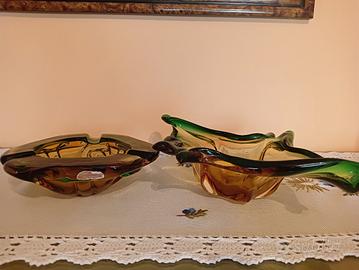Centrotavola e posacenere in Vetro di Murano 