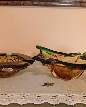 Centrotavola e posacenere in Vetro di Murano 