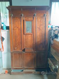 Appendiabiti in noce inizio '900