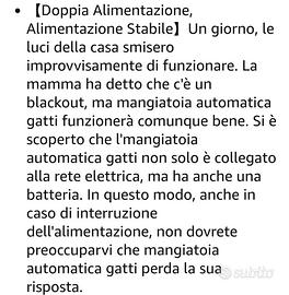 Distributore cibo cani/gatti