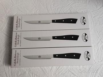 N. 3 Coltelli Berti Linea Compendio da bistecca