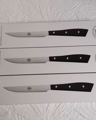 N. 3 Coltelli Berti Linea Compendio da bistecca