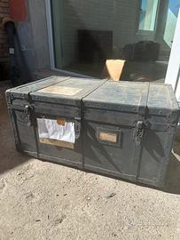 Baule militare da restaurare