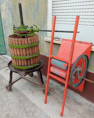 Pressa per uva e mostatrice 