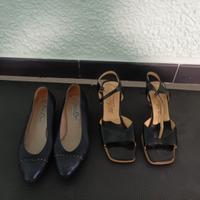 👠 Lotto 2 Paia di Scarpe da Donna con Tacco