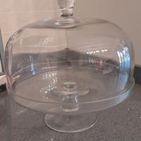 alzatina, porta torte in vetro