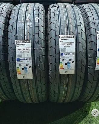 4 gomme 225 75 16C BRIDGESTONE NUOVE 2023 RIFN26