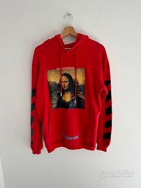 Felpa OFF-WHITE monalisa rosso